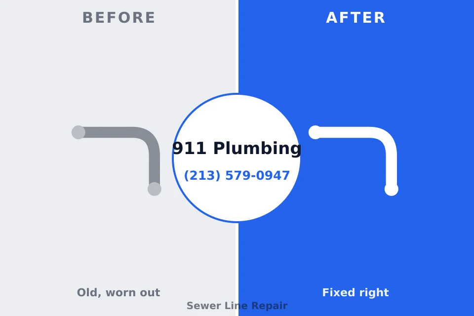 Before and after: plumbing repair Kerrville, TX